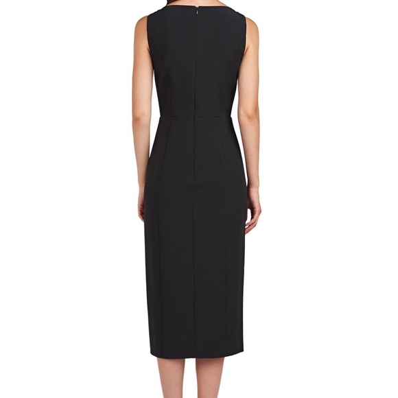 NEW SEALED IN BAG Kay Unger Brynn Midi Dress Size 16 Black - Picture 2 of 9